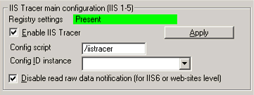 Disable read raw data notification for IISTracer ISAPI filter